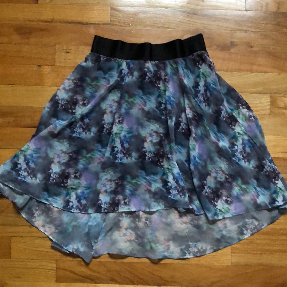 Bebe pastel high low skirt